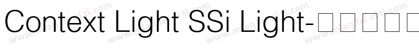 Context Light SSi Light字体转换
